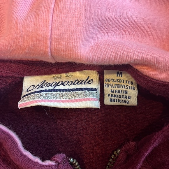 Aeropostale Zip-Up Hoodie Size Medium - Picture 5 of 7